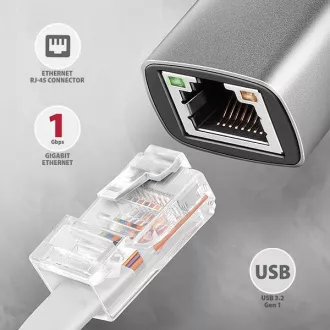 AXAGON ADE-TXCA, USB-C USB-A 3.2 Gen 1 - Gigabitna Ethernet omrežna kartica, Asix AX88179, samodejna namestitev AXAGON ADE-TXCA, USB-C USB-A 3.2 Gen 1 - Gigabitna Ethernet omrežna kartica, Asix AX88179, samodejna namestitev