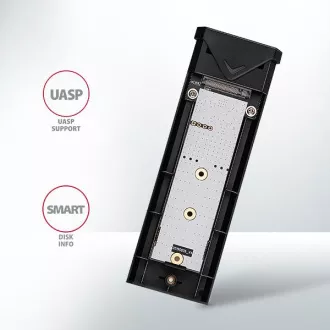 AXAGON EEM2-UB2, USB-C 10Gb/s - M.2 NVMe SSD ARROW box, črna