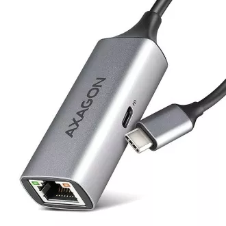 AXAGON ADE-TXPD, USB-C 3.2 Gen 1 - Gigabitna Ethernet omrežna kartica, Asix AX88179, PD 100W, samodejna namestitev