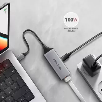 AXAGON ADE-TXPD, USB-C 3.2 Gen 1 - Gigabitna Ethernet omrežna kartica, Asix AX88179, PD 100W, samodejna namestitev