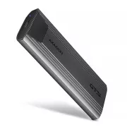 AXAGON EEM2-GTS2, USB-C 10Gb/s - M.2 NVMe & SATA SSD kovinska THIN škatla, brez vijakov