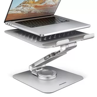 AXAGON STND-LR aluminijasto stojalo za prenosni računalnik 10"-17,3", nastavljivo po višini in kotu, vrtljivo, sivo AXAGON STND-LR aluminijasto stojalo za prenosni računalnik 10"-17,3", nastavljivo po višini in kotu, vrtljivo, sivo