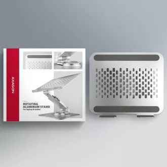AXAGON STND-LR aluminijasto stojalo za prenosni računalnik 10"-17,3", nastavljivo po višini in kotu, vrtljivo, sivo AXAGON STND-LR aluminijasto stojalo za prenosni računalnik 10"-17,3", nastavljivo po višini in kotu, vrtljivo, sivo