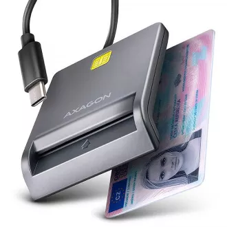 AXAGON CRE-SM3TC, USB-C FlatReader kontaktni čitalnik kartic Pametna kartica (eCard), kabel 1,2 m AXAGON CRE-SM3TC, USB-C FlatReader kontaktni čitalnik kartic Pametna kartica (eCard), kabel 1,2 m