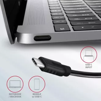 AXAGON HMC-5G21, vozlišče USB 10 Gb/s, 2x USB-A, 2x USB-C, HDMI 4k/30, PD 60 W, kabel USB-C 13 cm