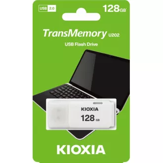 KIOXIA Hayabusa Flash disk 128 GB U202, bela