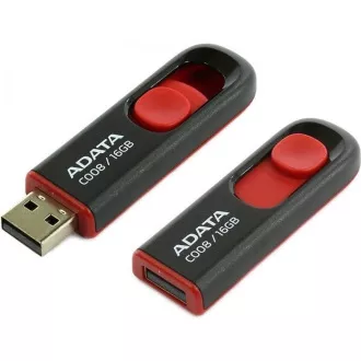 ADATA Flash disk 8 GB C008, USB 2.0 Classic, črn