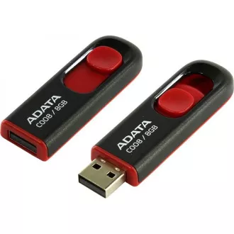 ADATA Flash disk 8 GB C008, USB 2.0 Classic, črn