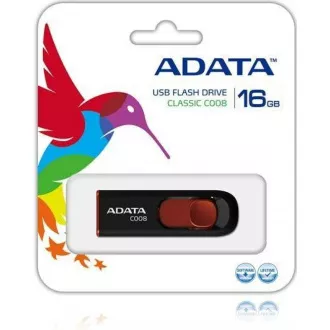 ADATA Flash disk 16 GB C008, USB 2.0 Classic, črn