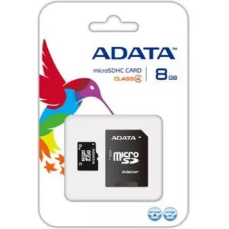 ADATA MicroSDHC kartica 8GB Class 4 SD adapter ADATA MicroSDHC kartica 8GB Class 4 SD adapter