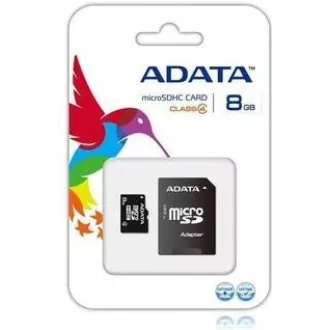ADATA MicroSDHC kartica 8GB Class 4 SD adapter ADATA MicroSDHC kartica 8GB Class 4 SD adapter
