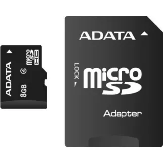 ADATA MicroSDHC kartica 8GB Class 4 SD adapter ADATA MicroSDHC kartica 8GB Class 4 SD adapter
