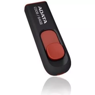ADATA Flash disk 64 GB C008, USB 2.0 Classic, črn