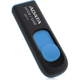 ADATA Flash disk 32 GB UV128, USB 3.1 Dash Drive (R:40/W:25 MB/s) črno/modra