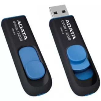 ADATA Flash disk 32 GB UV128, USB 3.1 Dash Drive (R:40/W:25 MB/s) črno/modra