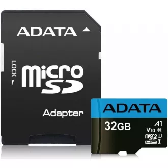 ADATA MicroSDHC kartica 32GB UHS-I Class 10 SD adapter, Premier ADATA MicroSDHC kartica 32GB UHS-I Class 10 SD adapter, Premier