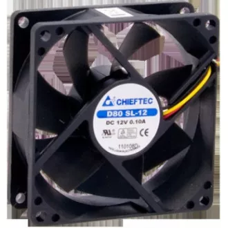 Ventilator CHIEFTEC AF-0825S, 80x80x25 mm Ventilator z rokavom, s 3/4-pin priključkom