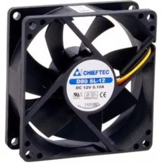 Ventilator CHIEFTEC AF-0825S, 80x80x25 mm Ventilator z rokavom, s 3/4-pin priključkom