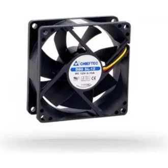 Ventilator CHIEFTEC AF-0825S, 80x80x25 mm Ventilator z rokavom, s 3/4-pin priključkom