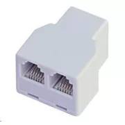 Dvojni priključek RJ12, 1x6p6c/2x6p6c - telefon