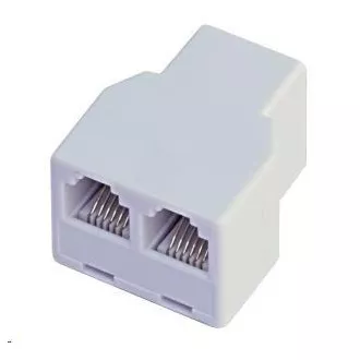 Dvojni priključek RJ12, 1x6p6c/2x6p6c - telefon