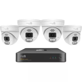 iGET HOMEGUARD HGNVK84804 - Komplet kamer PoE 2K NVR 8CH   4x zunanja kamera z zvokom