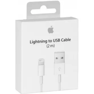 APPLE kabel USB s priključkom lightning - bel (pakiranje v razsutem stanju) 2 m