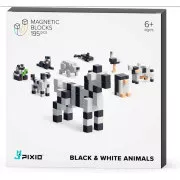 PIXIO Črno-beli magnetni komplet Živali