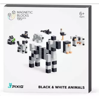 PIXIO Črno-beli magnetni komplet Živali
