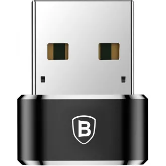 Baseus adapter USB moški na USB-C ženski 3A, OTG, črn
