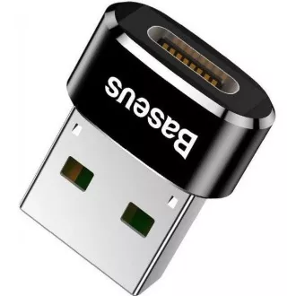 Baseus adapter USB moški na USB-C ženski 3A, OTG, črn
