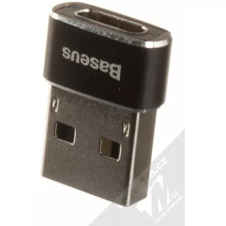 Baseus adapter USB moški na USB-C ženski 3A, OTG, črn