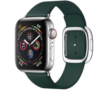 COTEetCI Usnjeni magnetni trak Nobleman za Apple Watch 42 / 44 mm zelen