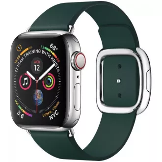 COTEetCI Usnjeni magnetni trak Nobleman za Apple Watch 42 / 44 mm zelen