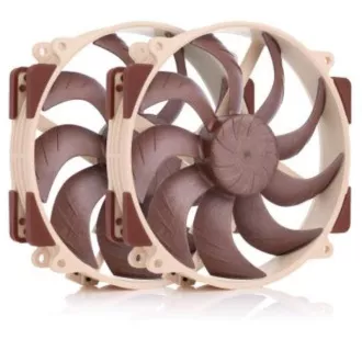 Ventilator NOCTUA NF-A14x25r-G2-PWM-Sx2-PP, 2x 140 mm, rjav