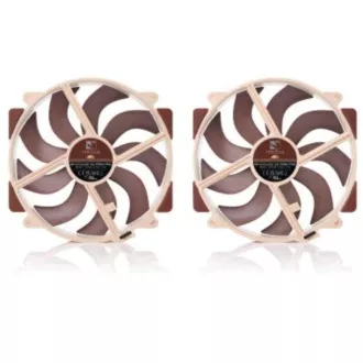 Ventilator NOCTUA NF-A14x25r-G2-PWM-Sx2-PP, 2x 140 mm, rjav