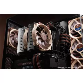 Ventilator NOCTUA NF-A14x25r-G2-PWM-Sx2-PP, 2x 140 mm, rjav