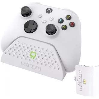 VENOM VS2870 Xbox Series S/X & One bela enojna priklopna postaja   1 baterija