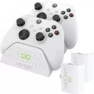 VENOM VS2871 Xbox Series S/X & One White Twin Docking Station   2 bateriji