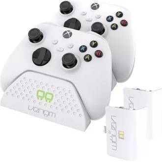 VENOM VS2871 Xbox Series S/X & One White Twin Docking Station   2 bateriji