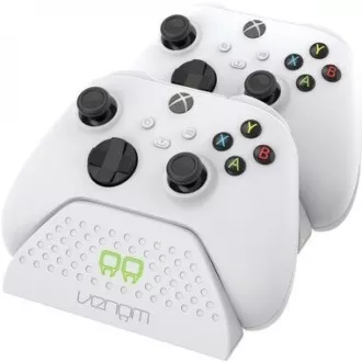 VENOM VS2871 Xbox Series S/X & One White Twin Docking Station   2 bateriji