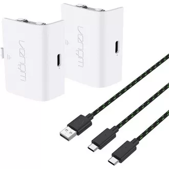 VENOM VS2872 Xbox Series S/X & One White Twin Battery Pack   3 metre kabla