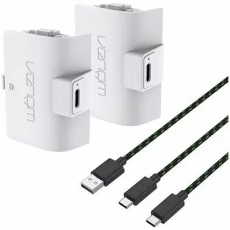 VENOM VS2874 Xbox Series S/X & One White Dvojni baterijski paket visoke zmogljivosti   3 metre kabla