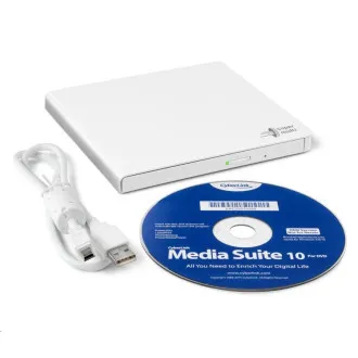 HITACHI LG - zunanji pogon DVD-W/CD-RW/DVD±R/±RW/RAM GP57EW40, tanek, bel, škatla SW - Rabljeno HITACHI LG - zunanji pogon DVD-W/CD-RW/DVD±R/±RW/RAM GP57EW40, tanek, bel, škatla SW - Rabljeno