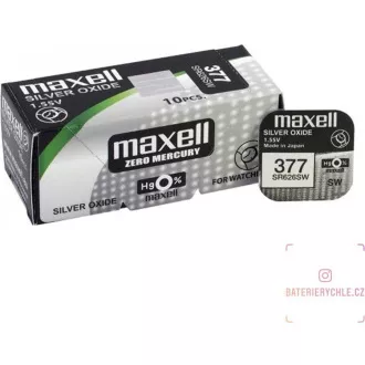AVACOM 377 Maxell Silver Oxide nepolnilna gumbna baterija 1pc Blister