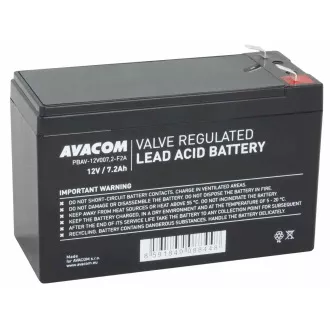 AVACOM baterija 12V 7, 2Ah F2 (PBAV-12V007, 2-F2A) AVACOM baterija 12V 7, 2Ah F2 (PBAV-12V007, 2-F2A)
