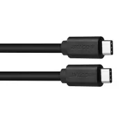 AVACOM podatkovni in polnilni kabel USB Type-C z USB Type-C, 40 cm, črn