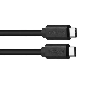 AVACOM podatkovni in polnilni kabel USB Type-C z USB Type-C, 40 cm, črn