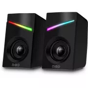 CONNECT IT Zvočniki NEO PC, RGB, USB, 3, 5 mm, črni