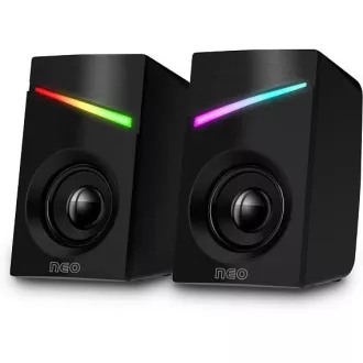 CONNECT IT Zvočniki NEO PC, RGB, USB, 3, 5 mm, črni CONNECT IT Zvočniki NEO PC, RGB, USB, 3, 5 mm, črni